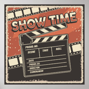 coole home theater woordkunst poster