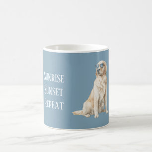 Coole Hond Blauwe Zonnebril Koffiemok