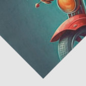 Coole hond die een motor bestuurt tissuepapier (Detail)