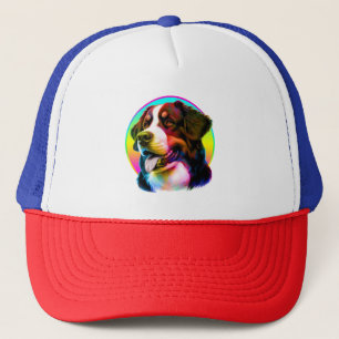 COOLE HOND KLEURRIJKE REGENBOOG TRUCKER PET