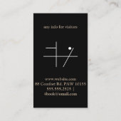 coole hond Rood-Wit Visitekaartje (Achterkant)