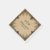 coole horror Gothic classic Bruiloft servetten (Hoek)