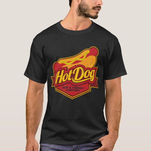 coole hotdog woordkunst t-shirt (Voorkant)