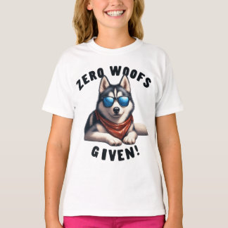 Coole Husky Hond Nul Blaft Gegeven T-shirt