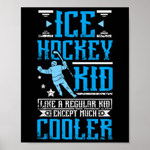 Coole ijshockeyjongen poster