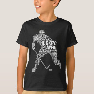 Coole ijshockeykunst voor mannen vrouwen jongen me t-shirt