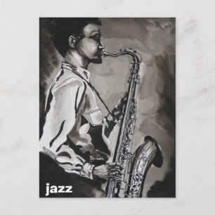 coole jazz briefkaart