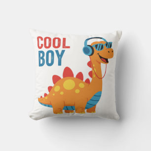 Coole Jongens Dinosaurus Koptelefoon Zonnebril Kussen