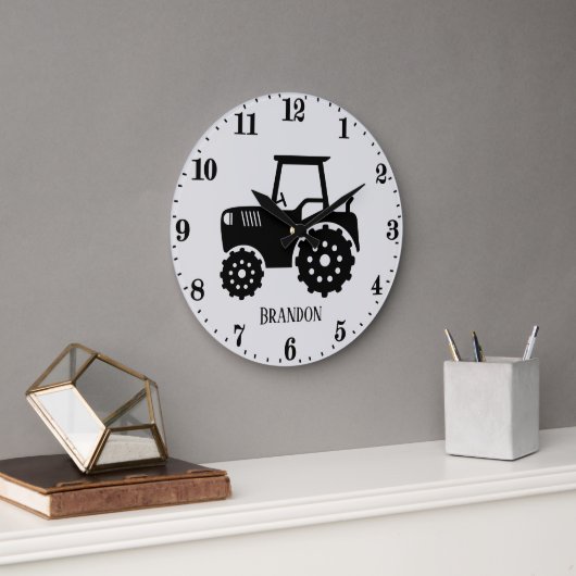 coole jongens kind room tractor grote klok (Kantoor)