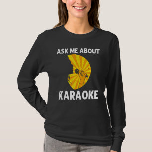 Coole Karaoke Voor Mannen Vrouwen Zanger Microfoon T-shirt