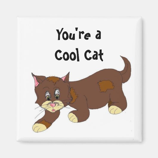 Coole Kat Magneet (Voorkant)