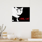 COOLE KAT POSTER (Keuken)