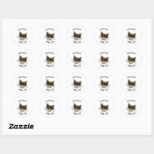 Coole Kat Ronde Sticker (Vel)