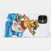 Coole kattensurfer Case-Mate iPhone case (Achterkant (horizontaal))