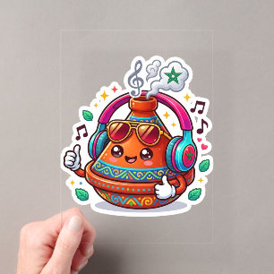 Coole Kawaii Marokkaanse Tagine Acryl Uitnodigingen