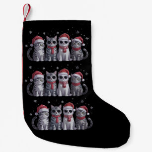 Coole Kerstkatten Schattige Kattenliefhebber Katte Kleine Kerstsok
