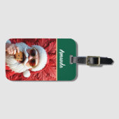 Coole kerstman bagagelabel (Voorkant (horizontaal))