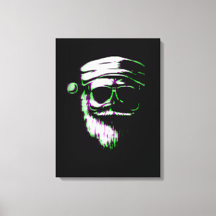 Coole Kerstman Canvas Afdruk