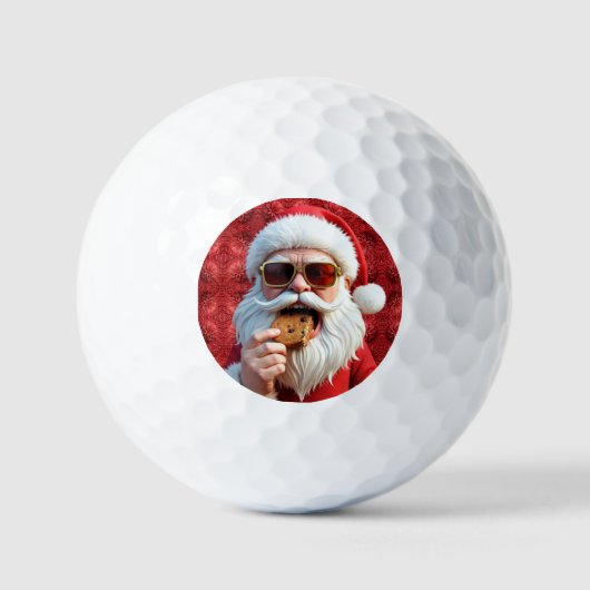 Coole Kerstman Golfballen (Voorkant)