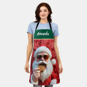 Coole kerstman schort (Gedragen)
