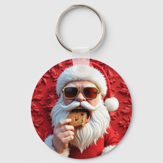 Coole Kerstman Sleutelhanger (Voorkant)