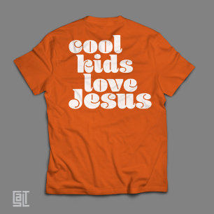 Coole Kinderen Liefhebben Jezus Retro Christelijk T-shirt