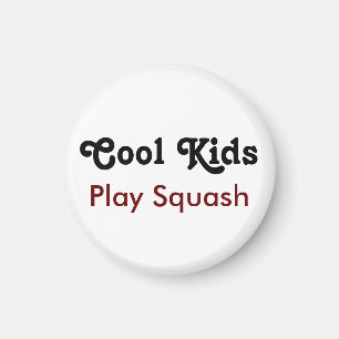 Coole kinderen spelen Squash Magneet
