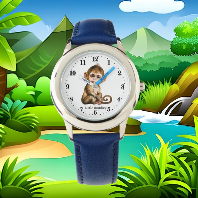 coole kleine aap toevoegen tekst horloge (Creator heeft geüpload)