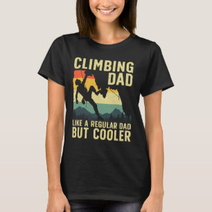 Coole Klimkunst Voor Mannen Vader Rotsbeklimmer Bo T-shirt