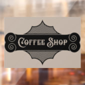 coole koffiewinkel, art. Window Cling Raamsticker (Vel 2)