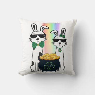 Coole konijnen en pot met goud kussen