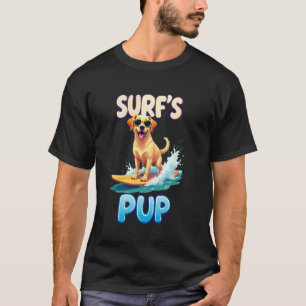 Coole Labrador Surfende Hond T-shirt