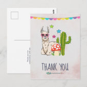 Coole lama in hartvormige zonnebril Dank je wel Briefkaart (Voorkant / Achterkant)