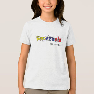 coole landenvlag aanpassen kinder- Venezolaanse Tri-Blend Shirt