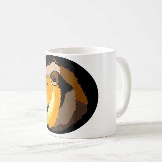 coole leeuwenkaarten en accessoires koffiemok (Voorkant rechts)