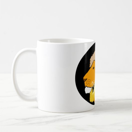 coole leeuwenkaarten en accessoires koffiemok (Links)