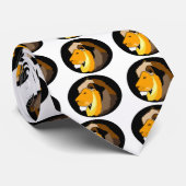 coole leeuwenkaarten en accessoires stropdas (Opgerold)