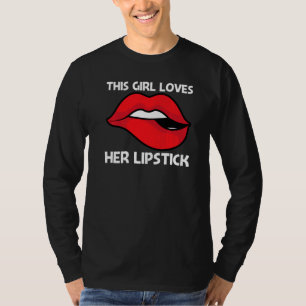 Coole Lippenstift Voor Meisjes Kinderen Cosmetisch T-shirt