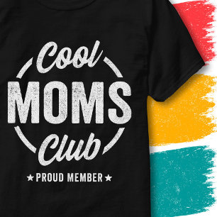 Coole Mamas Club Trots Moeder Moedersdag Grappige T-shirt