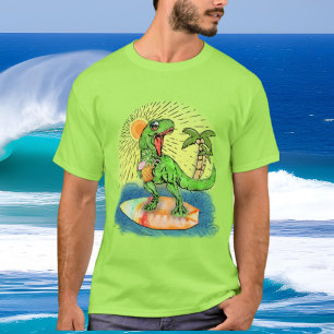 coole mannen Summer dinosaur T-Shirt