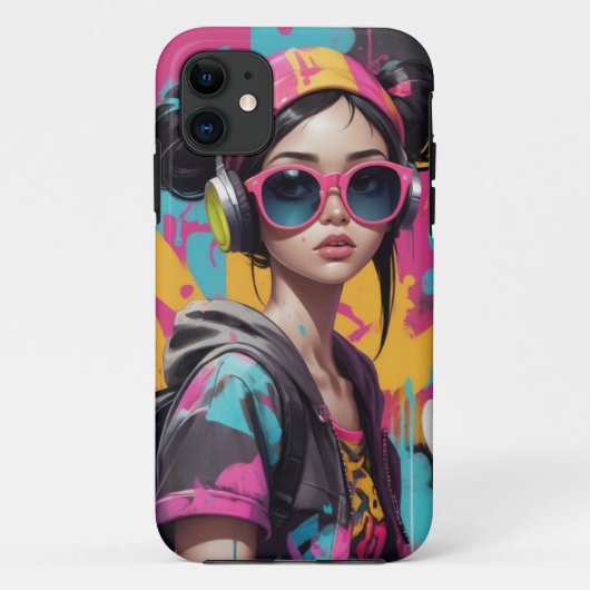 coole meid Case-Mate iPhone case (Achterkant)