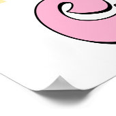 coole meid, retro, vintage poster (Hoek)