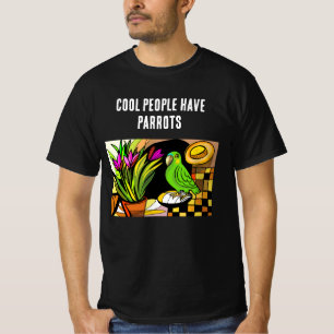 Coole mensen hebben parkieten t-shirt