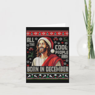 Coole Mensen Worden Geboren In December Christelij Kaart