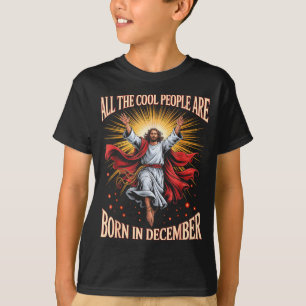 Coole Mensen Worden Geboren In December Christmas T-shirt