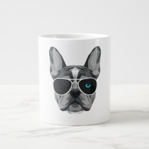 Coole Merle Frenchie Papa Franse Bulldog Extra Grote Beker