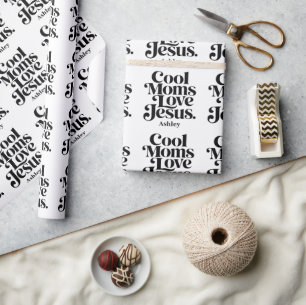 Coole moeders houden van Jezus Cadeaupapier