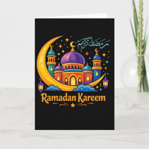 Coole moslim ramadan gebed geloof aanbidding kaart