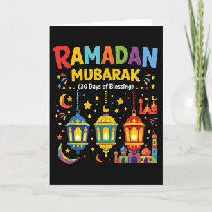 Coole moslim ramadan gebed geloof aanbidding kaart