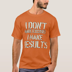 Coole motivatie gym citaat jongen t-shirt